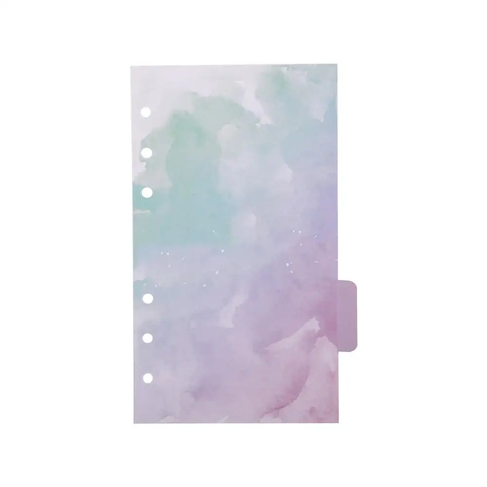 Папки с 6 кольцами, папка для тетрадей, отрывной разделитель страниц, разделитель тетрадей, индексная папка, индексная страница, стиль вишни