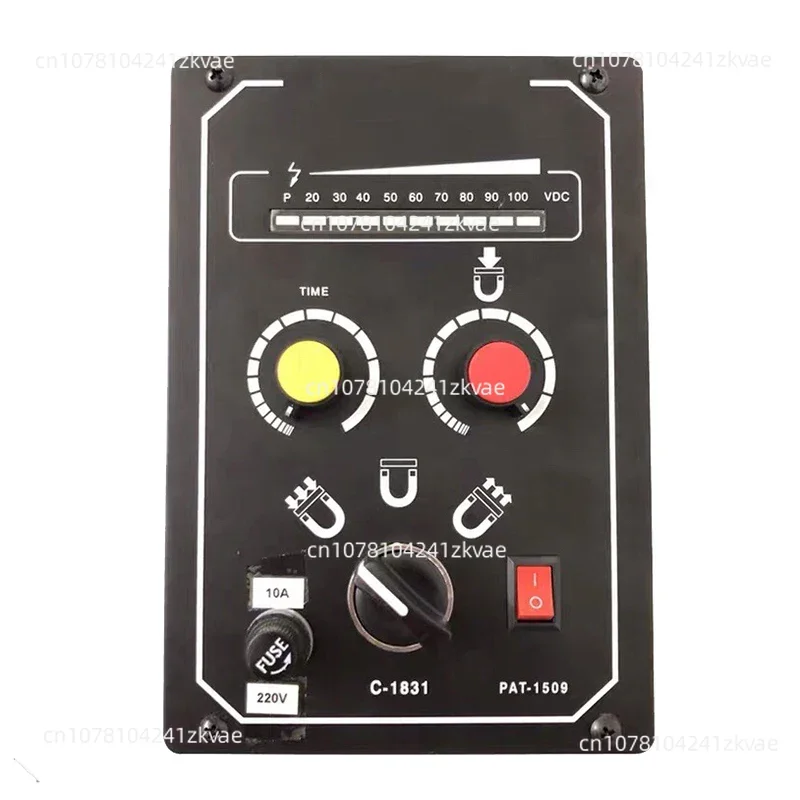 Grinding machine disk controller with LED display electronic charge and demagnetization controller external magnetic controller