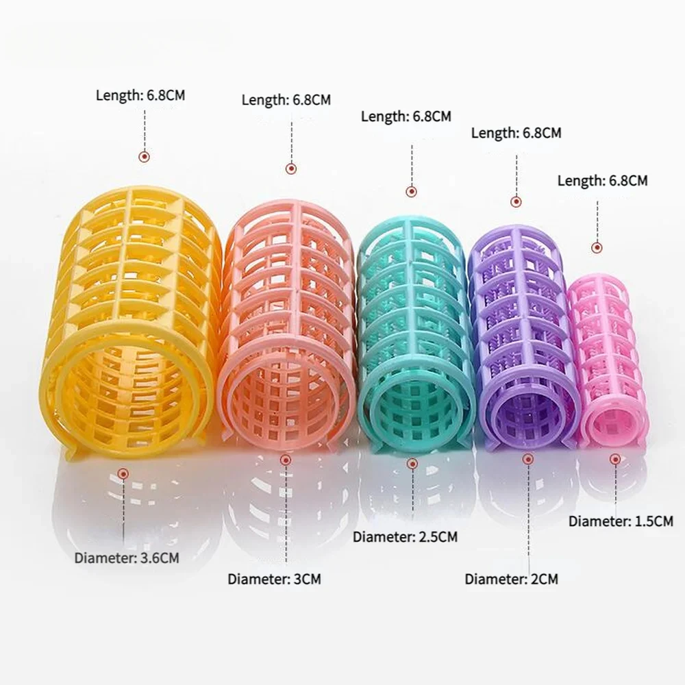 

6/8/10/12/14Pcs Heatless Hair Curler No Heat Hair Rollers Root Perm Rods Bangs Curling Rod Plastic Lazy Curls Hair Styling Tools
