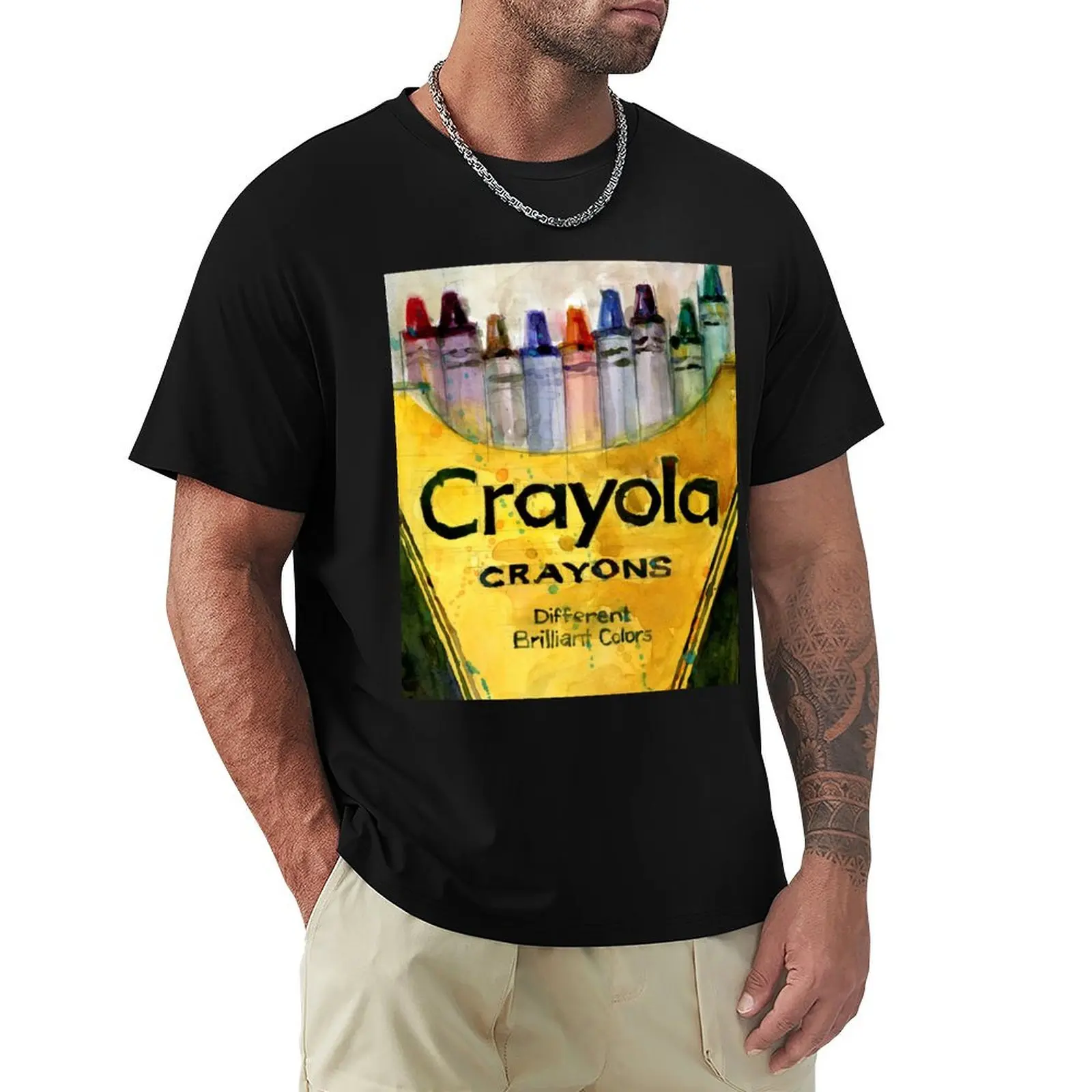 Crayons T-Shirt Big and Tall Loose Fit T-Shirt