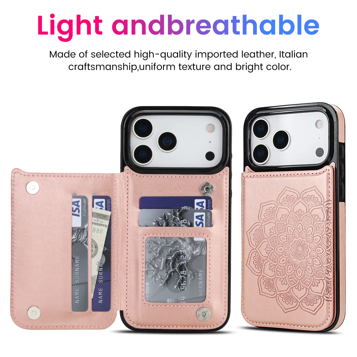 Wallet Leather Soild Color Vertical Cards Solt Phone Case For iPhone 17 16 15 14 13 12 11 Pro Max Plus 5G Card Pocket Cover