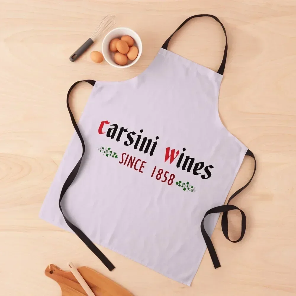 

Carsini Wines. Since 1858 Apron Kids for women with pocket Christmas gift Things For The Kitchen Apron