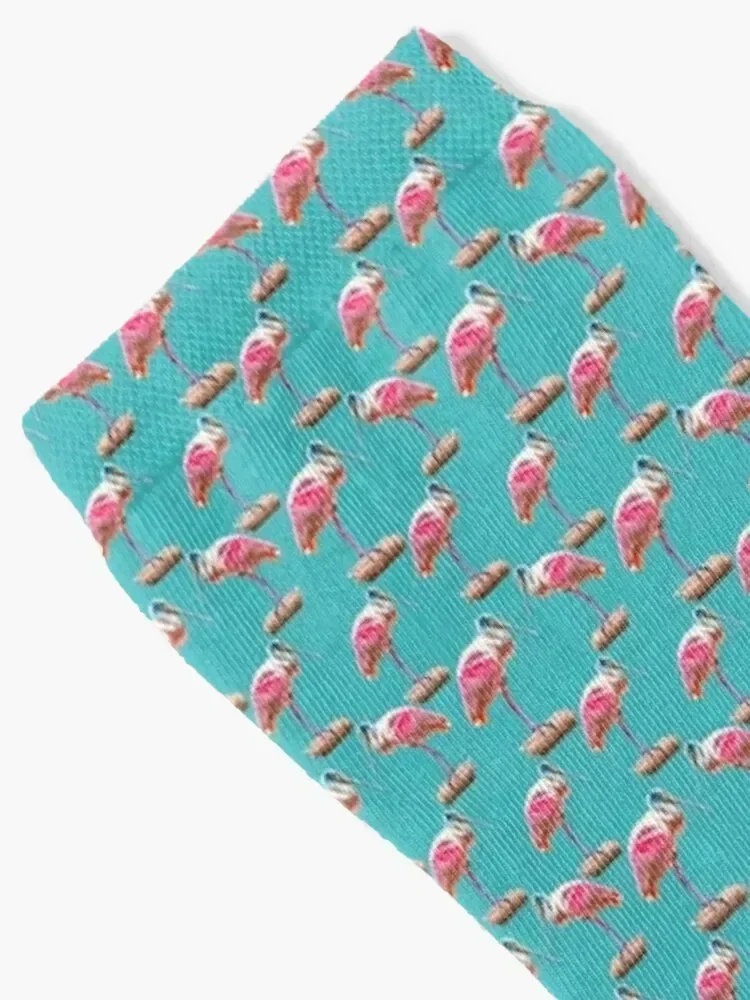 Roseate spoonbill bird near the sea Socks kids Lots Socks For Girls Men's