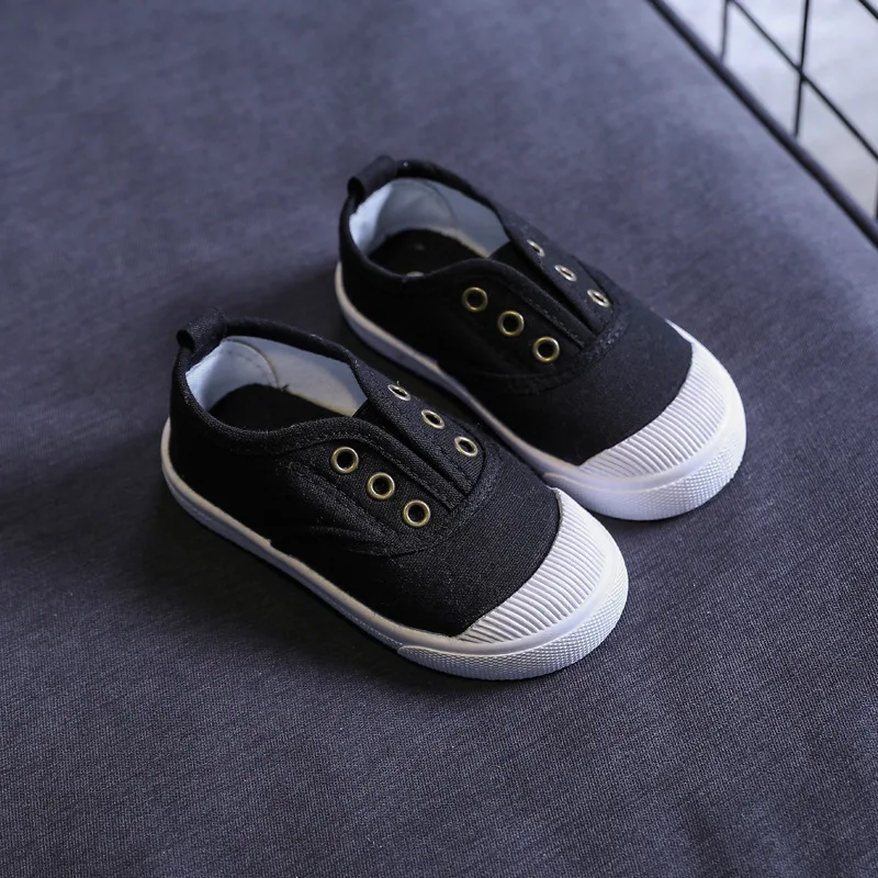 Children Canvas Shoes 2024 Four Seasons Versatile Soft Breatheable Simple Korean Style Boys and Girls Casual Shoes Kids Fashion