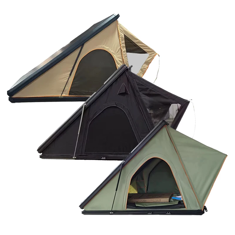 

Заводская поставка, новый стиль, палатка на крыше, алюминиевая твердая оболочка, треугольная раскладушка, палатка на крыше автомобиля