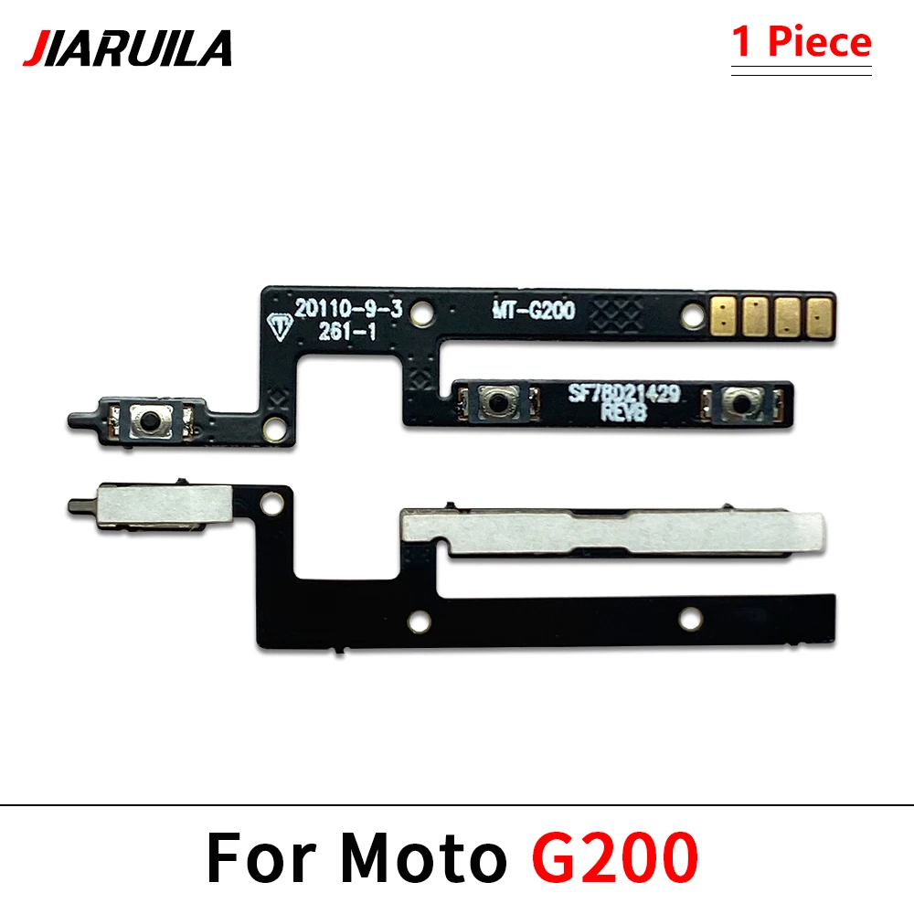 50Pcs，NEW Tested Power on/off Volume Key Button Flex Cable Ribbon For Moto G Play Fast G9 G Pure 2021 Power 2022 G41 G22 G14 G84