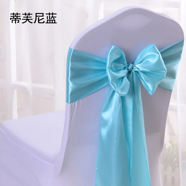 NONE 10 Stück Satin-Stuhlschärpen, elegant, hochwertige Stuhlbänder, Schleifen, Stühle, Raffhalter, Stühle, Dekoration für Hochzeit, Bankett, Party 9