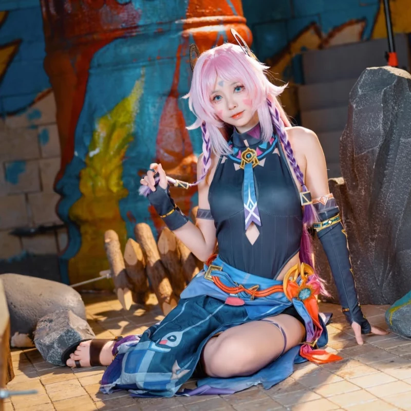 게임 Genshin Impact Citlali 코스프레 의상 여성 드레스 가발 가장 무도회 애니메이션 유니폼 공연 할로윈 카니발 파티 복장