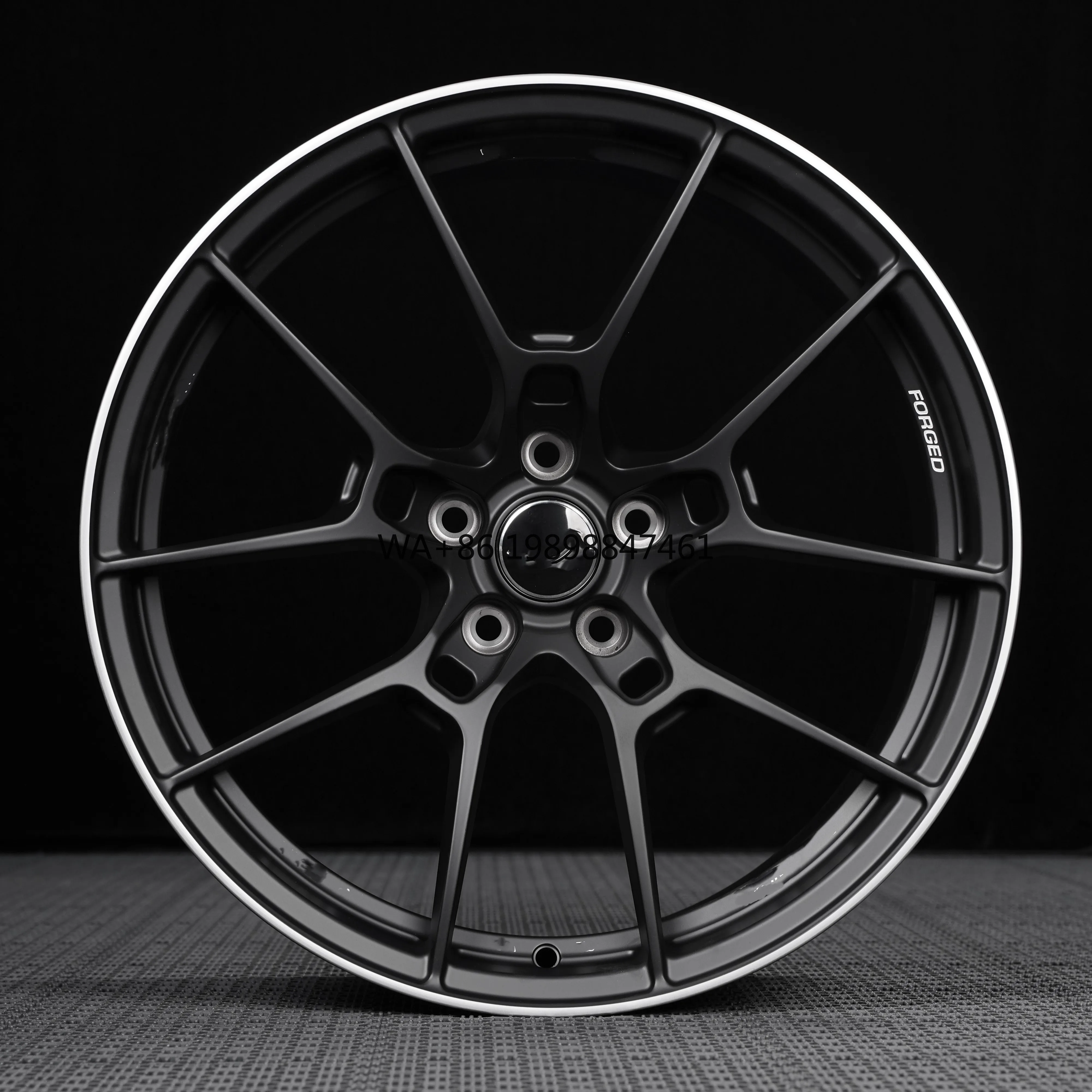 

Forged 1 Piece Custom Glossy Black Rim Classic 5x120 5x112 5x114.3 for Luxury high-end customization