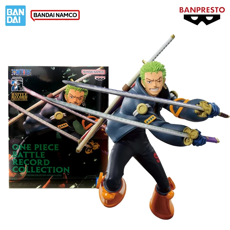 

Bandai Genuine Original One Piece Banpresto Battle Record Collection Roronoa Zoro Anime Figure Model Collectible Toys Gifts