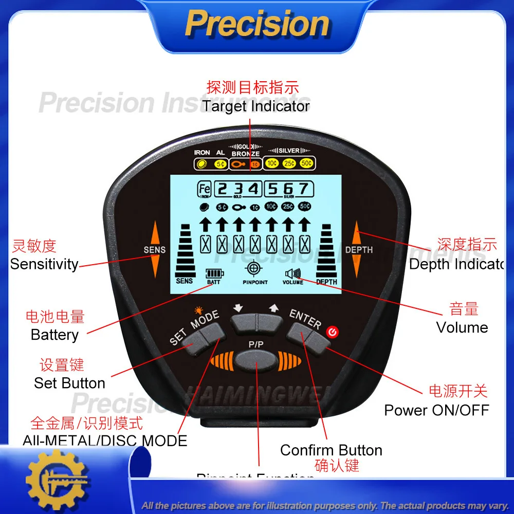 2026 Metal Detector for Outdoor Archaeology Treasure Hunting Beach Gold Jewelry Finding High Sensitivity Waterproof Search Tool