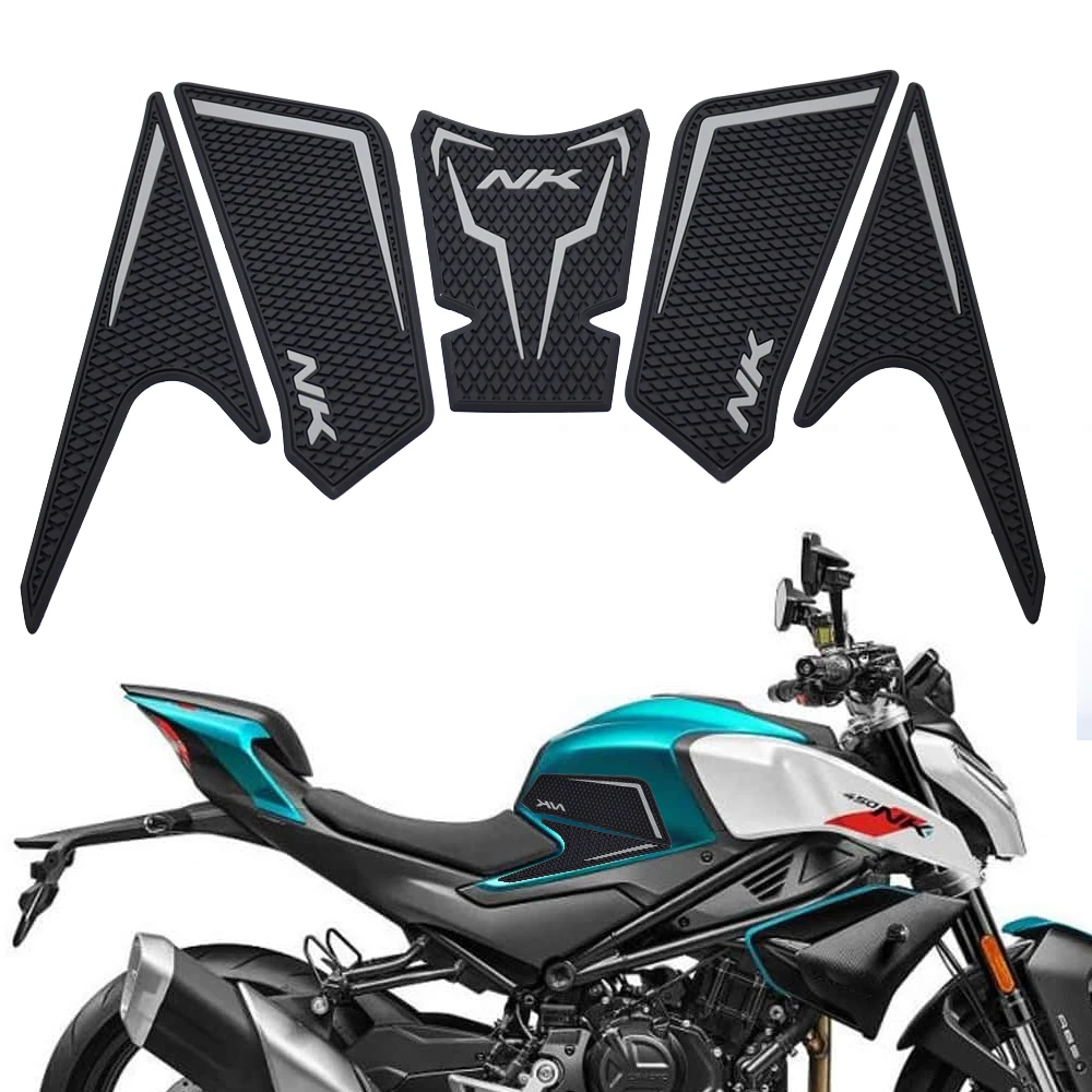 

Motorcycle Tank Pad Protector Sticker NEW FOR CFMOTO 450NK NK450 450 NK 2023 2024+ Fishbone Stickers Tank GRIPS