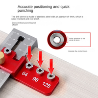 Adjustable Cabinet Hardware Doweling Jig Hole Locator Precise Woodworking Drill Guide For Drawer Cabinet