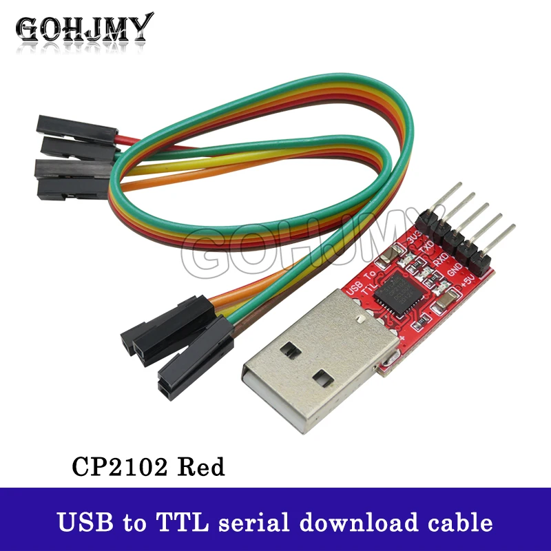 CP2102 module USB to TTL serial UART STC download cable PL2303 Super Brush line upgrade With Cable Red