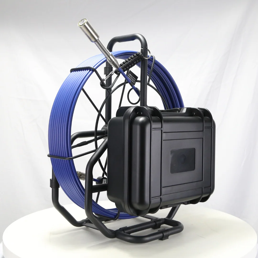 Telecamera per fognature OEM 720P 1080P Localizzatore DVR 512 opzionale Funzione WiFi con telecamera per ispezione tubi con schermo LCD da 9"