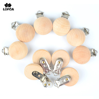 LOFCA Wooden Clip 5pcs/lot Making DIY Silicone Beads  jewelry clip Pendant  accessories clips for  Necklace Jewelry Accessories