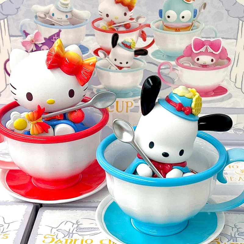 

Sanrio чайная чашка Серия эльфов полакко куроми Мелодия коричная коллекция Hellokitty настольное украшение модель игрушка подарок