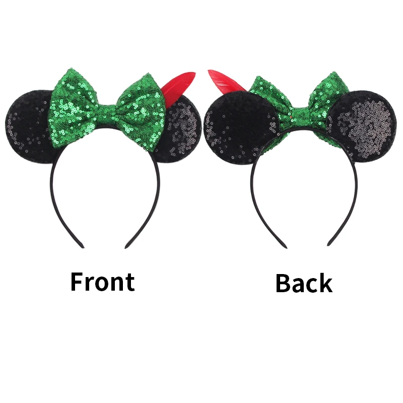 Cartoon Tinker Bell Ohren-Haarband für Erwachsene, Mausohren-Haarbänder, Baby-Mädchen-Kopfbedeckung, Damen-Schleifen-Haaraccessoires, Kinder-Geschenke – Detail 4