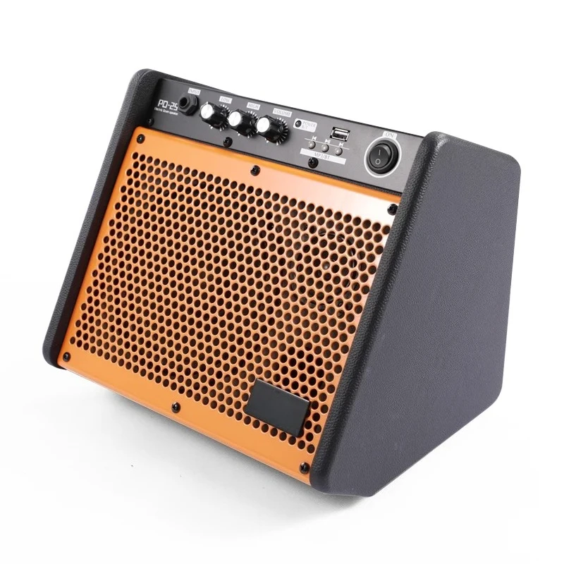 

Высококачественный электрический усилитель для ударных инструментов мощностью 25 Вт, новейший дизайн, портативная колонка, аксессуар для музыкальных инструментов