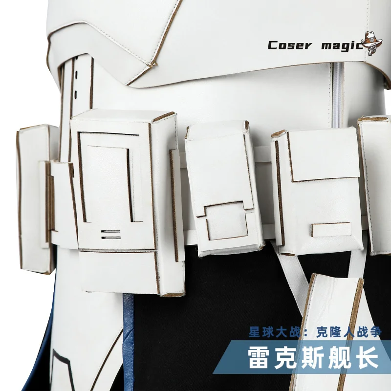 The Clone Wars Captain Rex Cosplay Costume Leather Clone Outfit Full Set Halloween Carnival Party Christmas Play Role Clothes