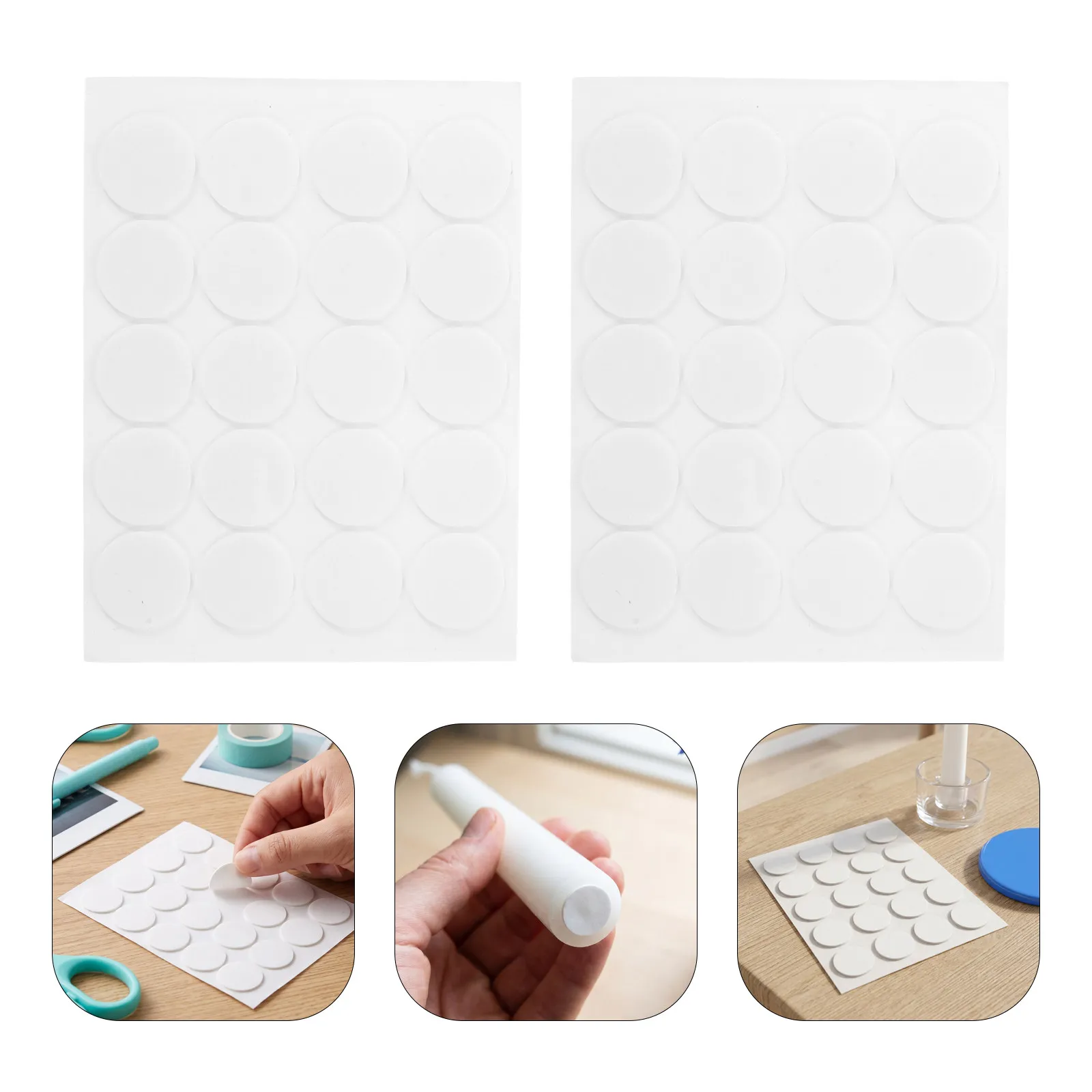 480Pcs Holder Adhesive Stabilizing Inserts for Taper Candles Non-Slip Fixing Pads Small Grip Liners for Banquet