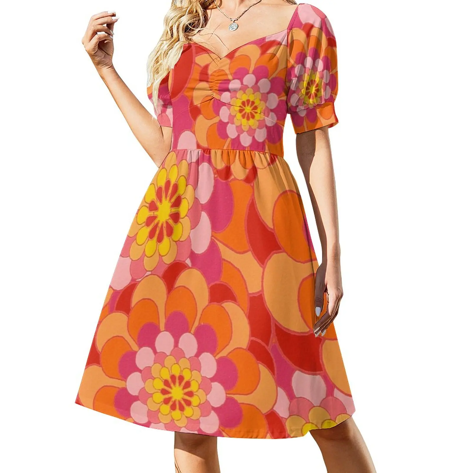 

60s Flower Power - Yeah Baby! Dress summer dress women 2023 Clothing luxury dresses summer dress