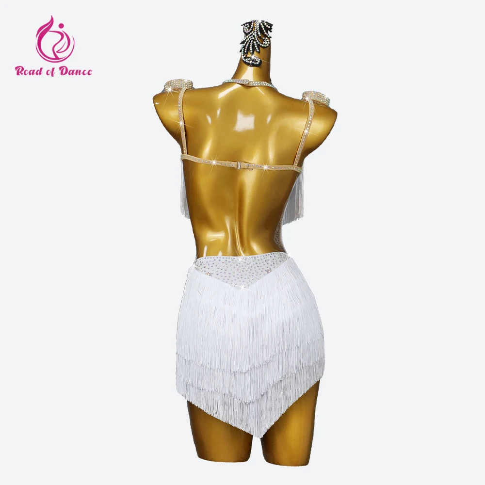 

New Latin Dance Dress Womens Suit Elegant Girls Fringed Clothes 2025 Kids Sport Skirt Party Costume Practice Sexy Prom Dancewear