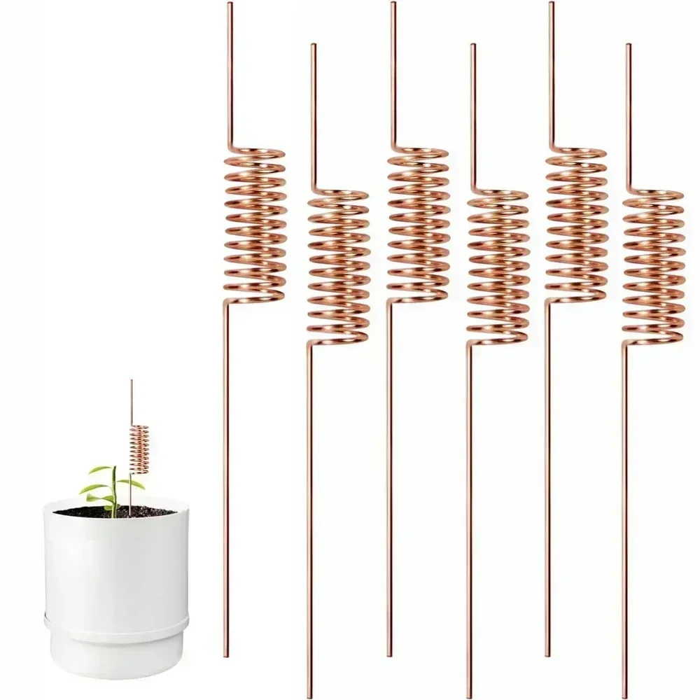 6 Pcs Electroculture Plant Stakes Pure Long Copper Garden Stakes Electro Culture Garden Supplies For Home Household Merchandises