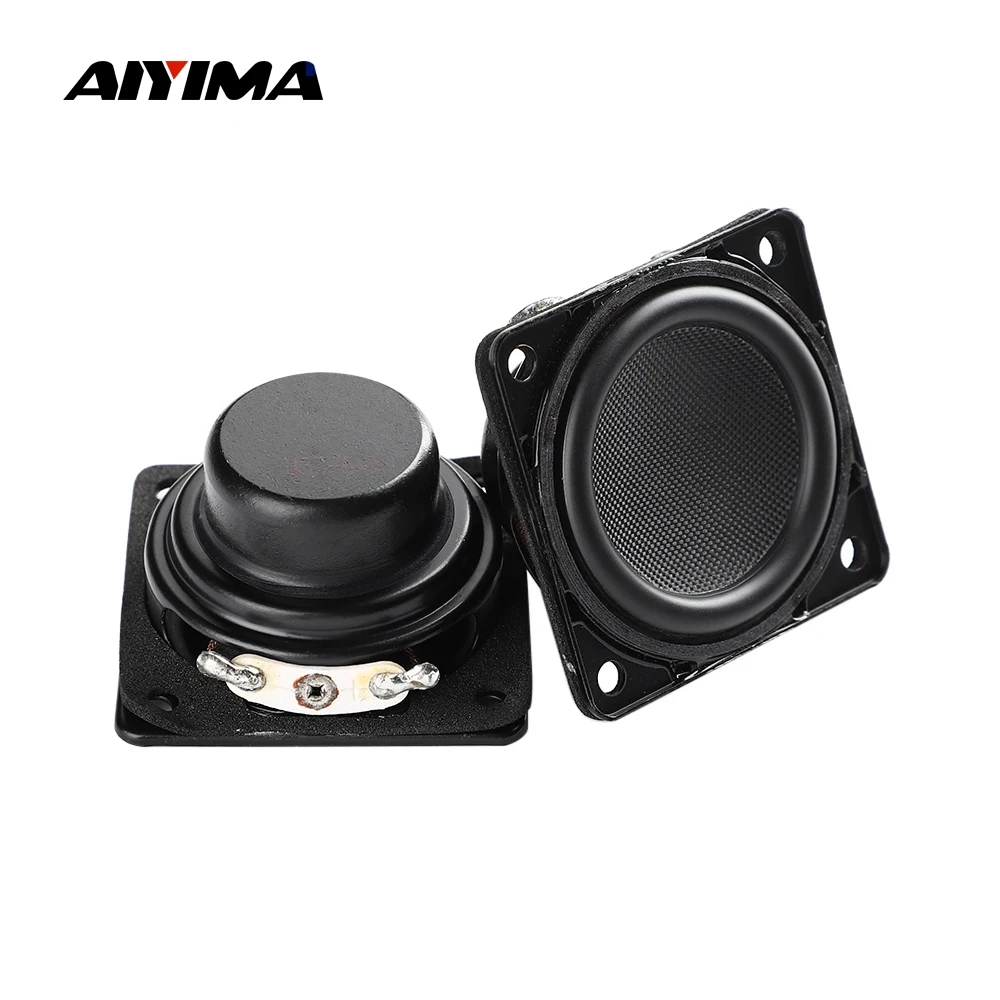 

AIYIMA 2Pcs 1.5 Inch 40MM Mini Full Range Speaker Unit 8 Ohm 5W Glass Fiber Braided Basin Sound Speaker Home Theater Loudspeaker