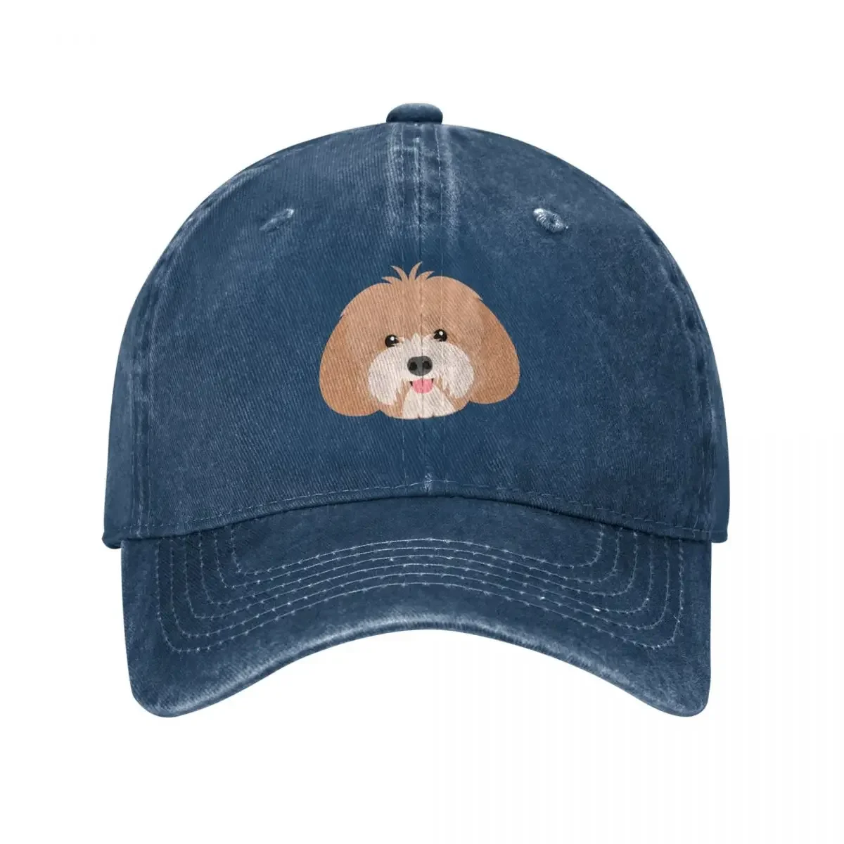 Love Red Gold White Lhasa Apso Shih Tzu Dog Baseball Cap summer hat Designer Hat Hats For Men Women's