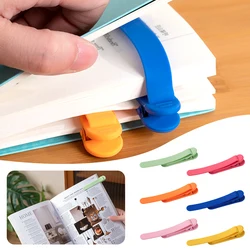 3pcs Silicone Bookmark Automatically Follows Page Flipping Read Bookmarks Clip Anytime Notebook Page Divider For Home School