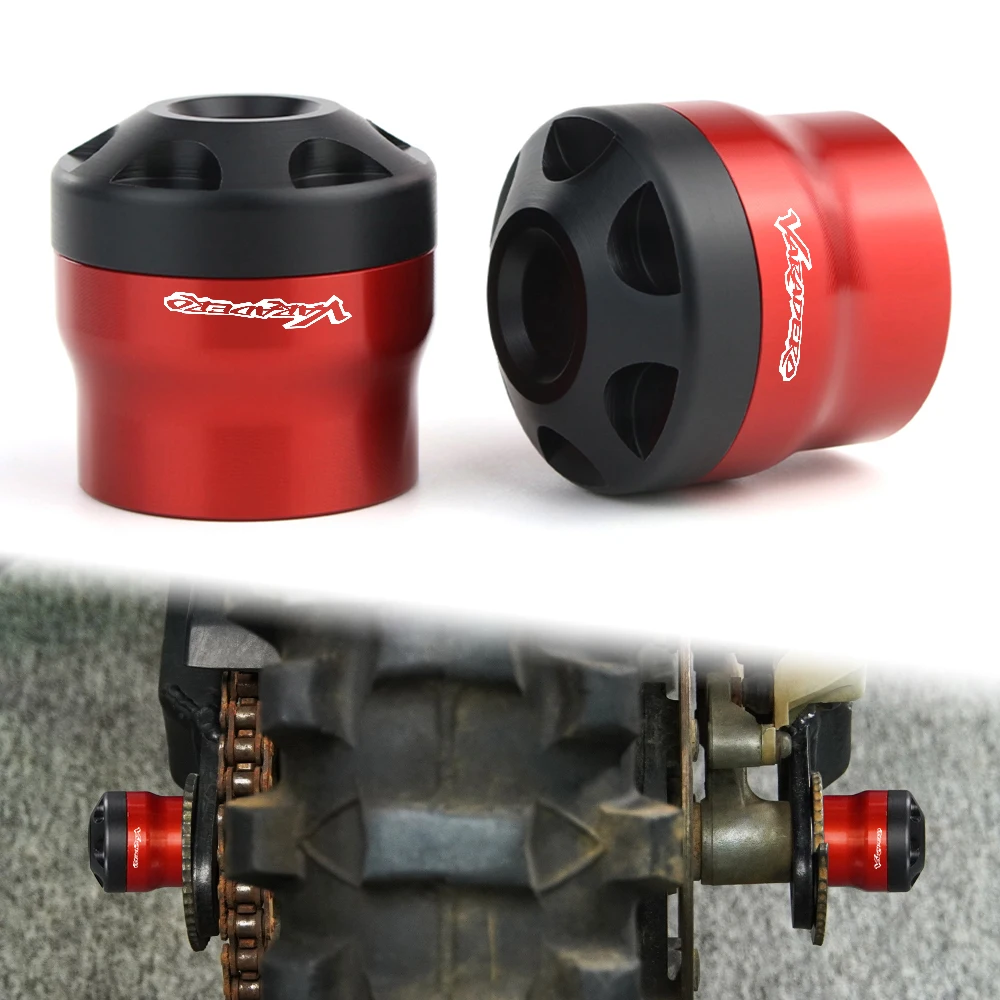 For HONDA XL125V VARADERO XL 600 / 650 / 700V Transalp NX DOMINATOR CTX 700 Rear Axle Crash Sliders Stand Screw Swingarm Spools