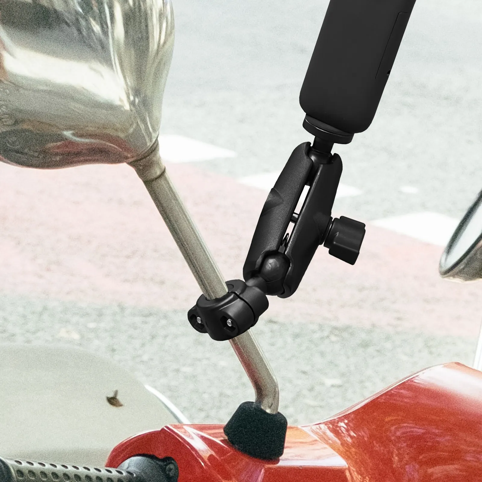 Ball Head Connecting Rod Mount Double Socket Arm Aluminum Alloy 25Mm Ball Head Adapter Motorcycle Camera Extension Arm
