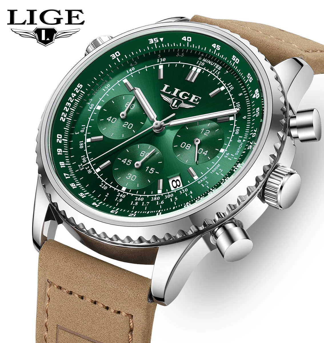 LIGE Mens Wristwatch 2026 TOP Fashion Business Waterproof Luminous Sports Watch Men  Quartz Men's Watches Relogio Masculino+BOX