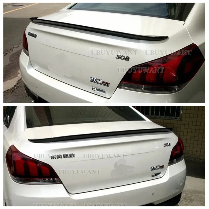 Spoiler Lèvre Arrière Pour Peugeot 508 - Fibre De Carbone/Noir, 121cm, Installation Facile - 14