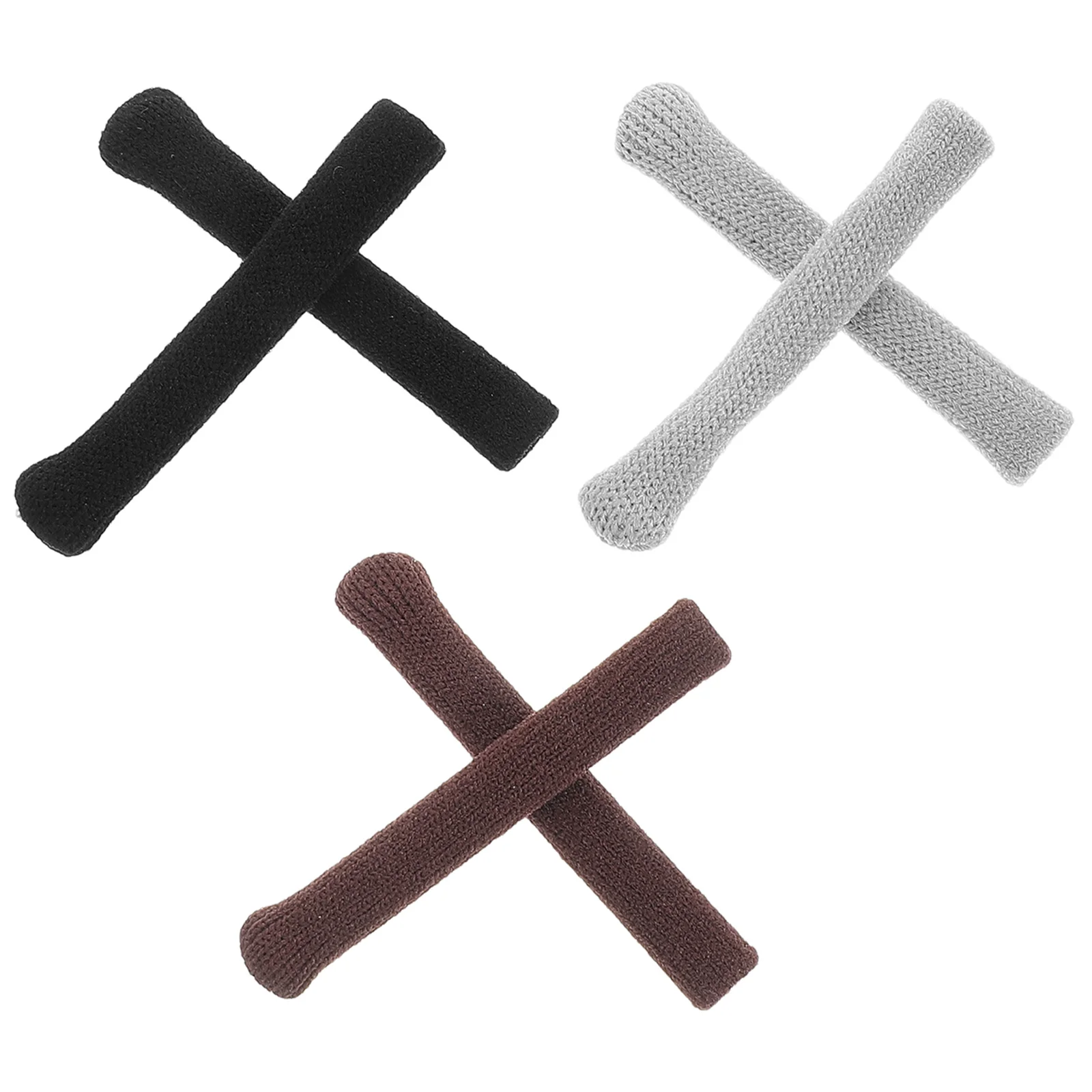 

6Pcs Eyeglass Temple Sleeves Knit Non-Slip Glasses Arm Covers Comfort Fit for Sunglasses Reading Eyewear Universal Ear Grips