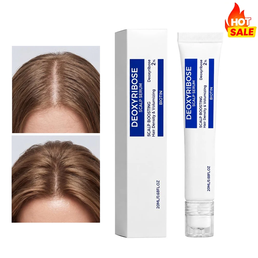 20ml Deoxyribose Biotin Scalp Serum Hair Nourish Volumizing Refreshing Non-Greasy Scalp Care Roller Ball Daily Hair Care Serum
