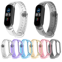 Bracelet for xiaomi Mi Band 7 6 5 strap Transparent crystal NFC watchband replacement wristband smartwatch correa miband 5/6/7/9