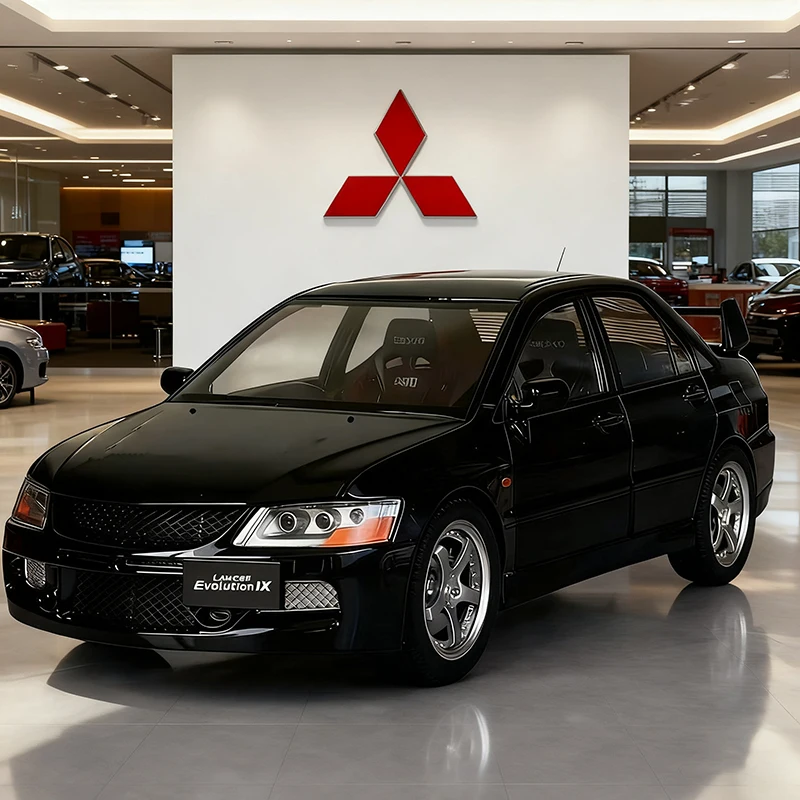 1:24 Mitsubishi Lancer Evolution IX EVO alliage modèle de voiture jouet moulé sous pression métal coulée son et lumière voiture jouets pour enfants véhicule