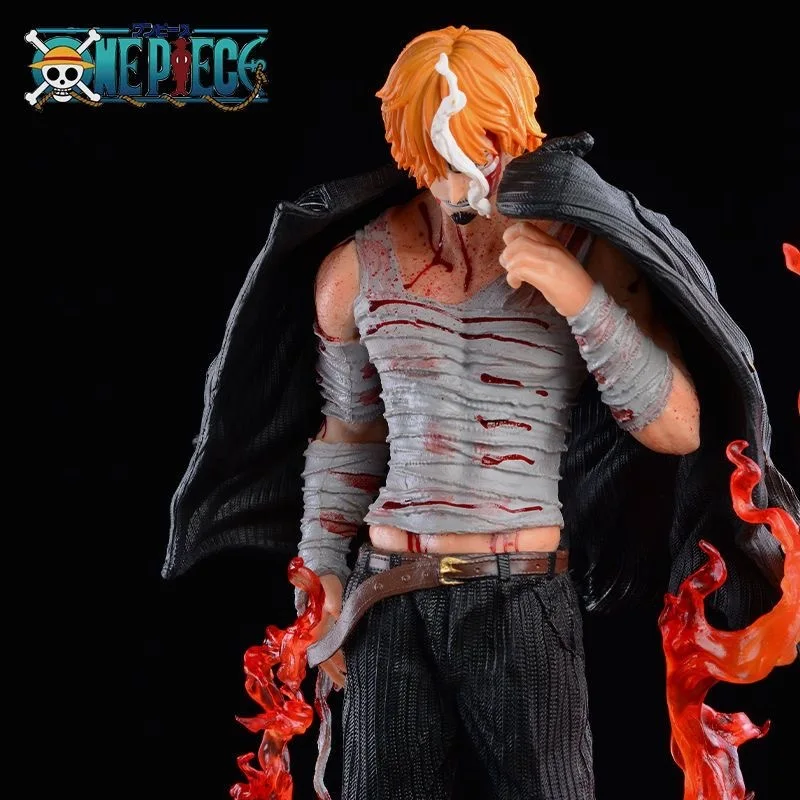 Nuovo 28cm One Piece Blood Sanji Figure collezione Anime modello in Pvc statua mille Sunny Zoro rufy Going Merry Mini figurine