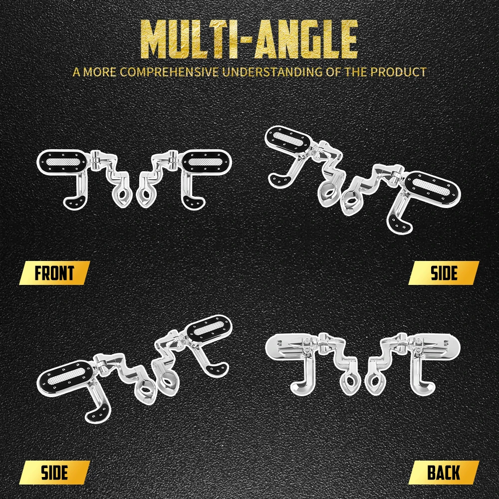 Motorcycle Footpeg Adjustable 32mm Highway Engine Guard Foot Pegs Mount Footrest Pedal For Harley Touring Road Glide Softail XL