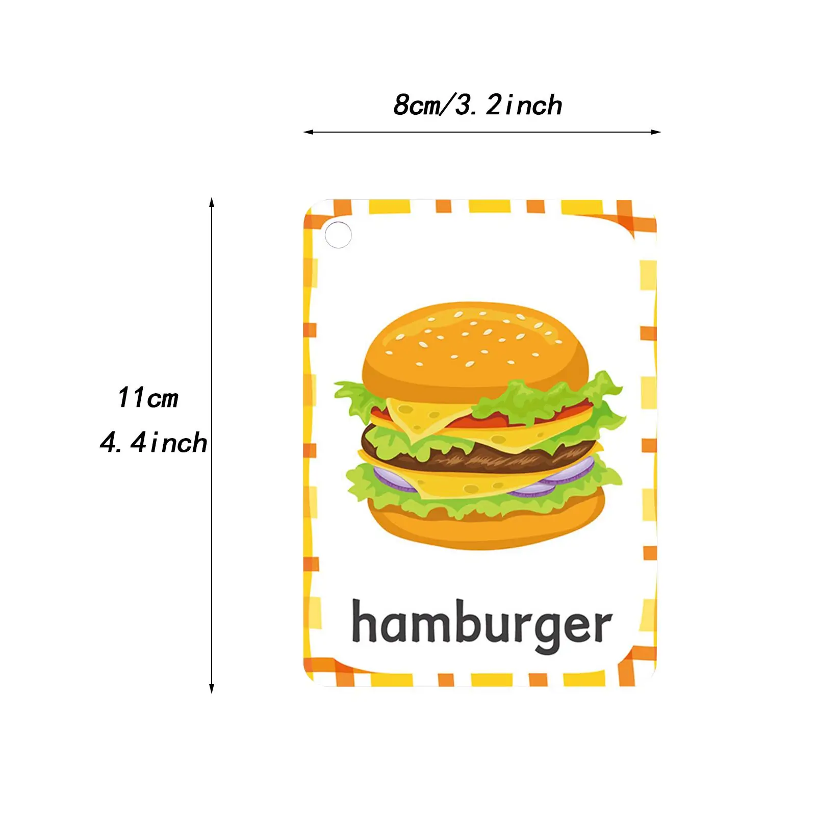 Food Flash Kaarten Interactieve Waterdichte Coördinatie Peuter Flash Kaarten Voor Kleuterschool Kinderopvang Cosplay