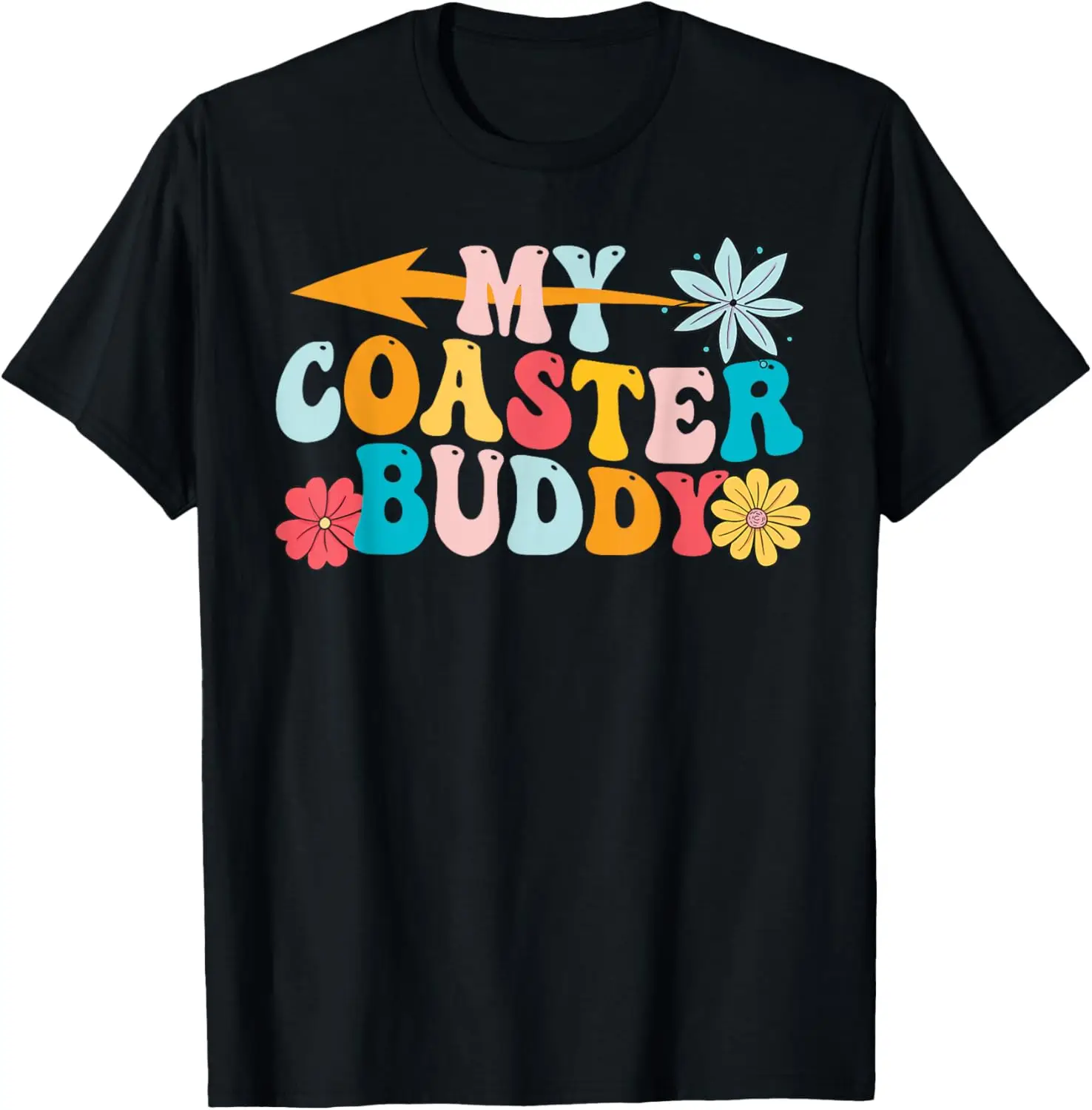 My coaster buddy shirt Set 1/3 pointing left, Roller Coaster T-Shirt