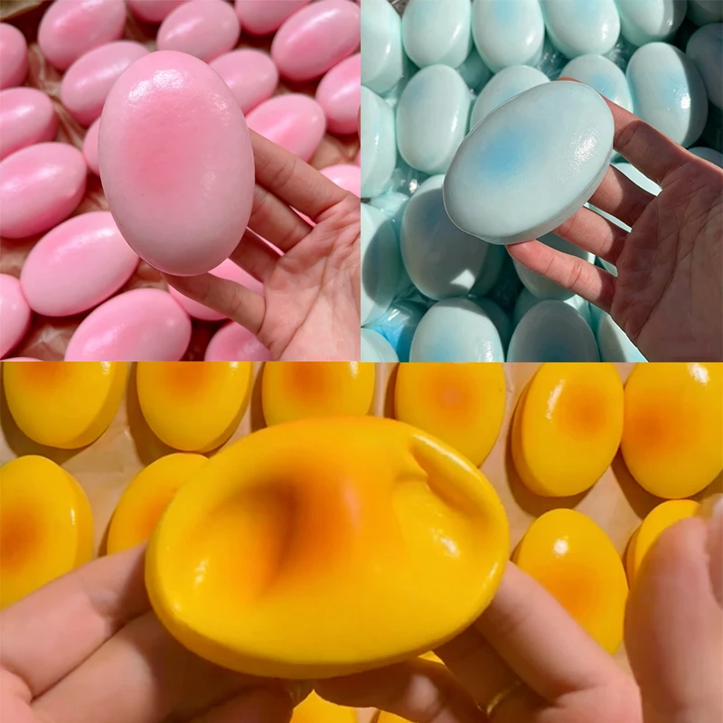 Squishy Mini-Käsekuchen Fidget-Spielzeug Lustiger Langsam Zurückfedernder Stressball ASMR Sensorisches Stressabbau-Quetschspielzeug für Erwachsene