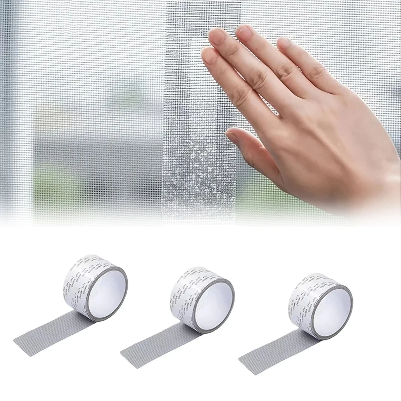 1/3 PCS Window Screen Repair Tape Self-Adhesive Door Window Mesh Hole Repair Fixing Tape Insect Repair Patch Home Hotel