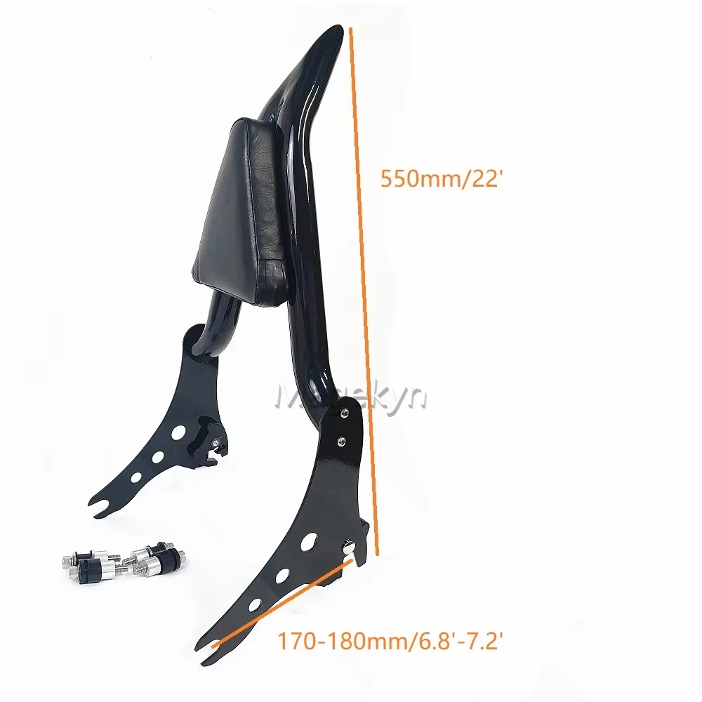 Motorcycles Accessories For Harley Softail 18-25 Sport Glide Low Rider Motorcycle Backrest Passenger Sissy Bar With Luggage Rack view 3
