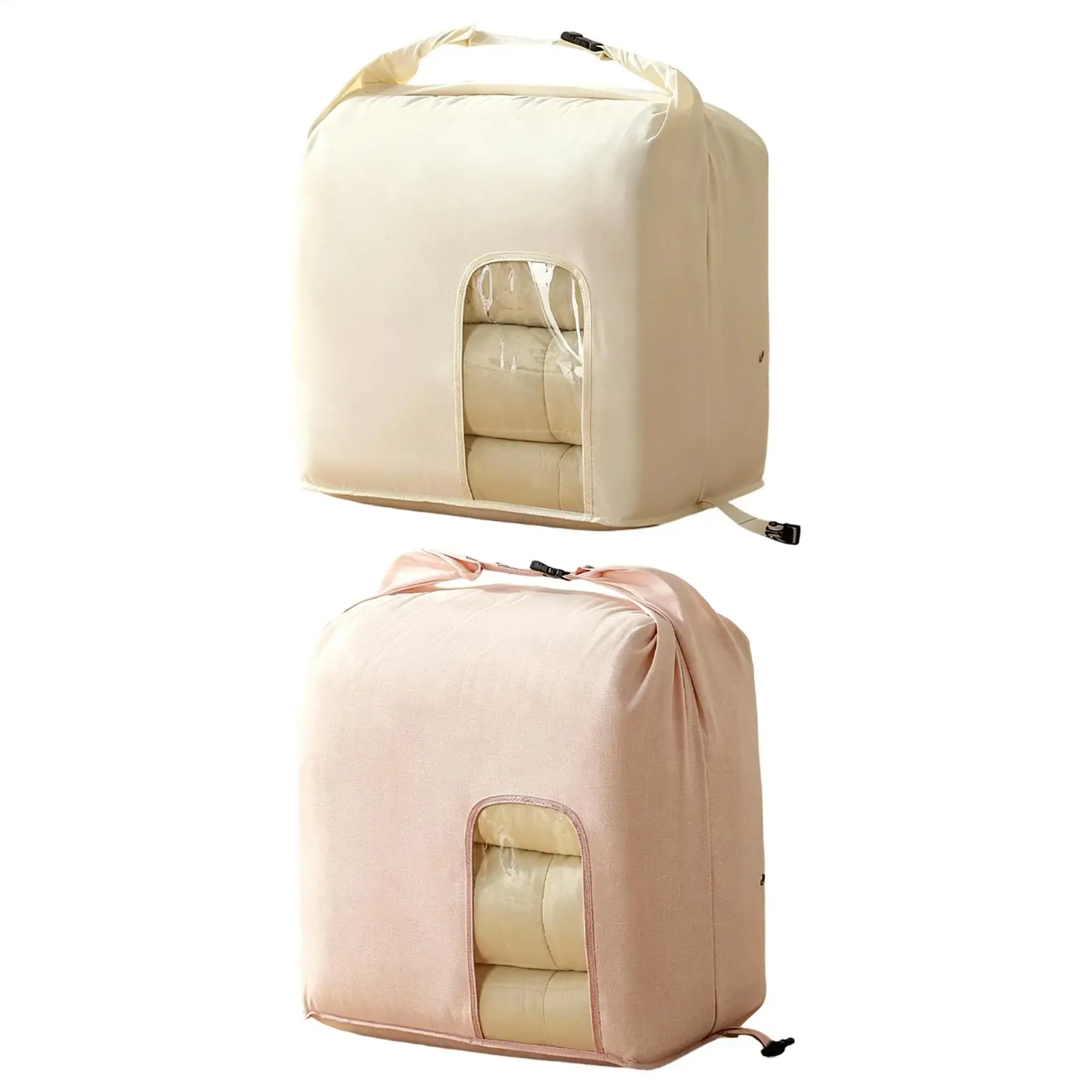 Compression Bags For Storage Dustproof Compression Clear Window Container Clothing Storage Bags For Comforters Pillows Blankets