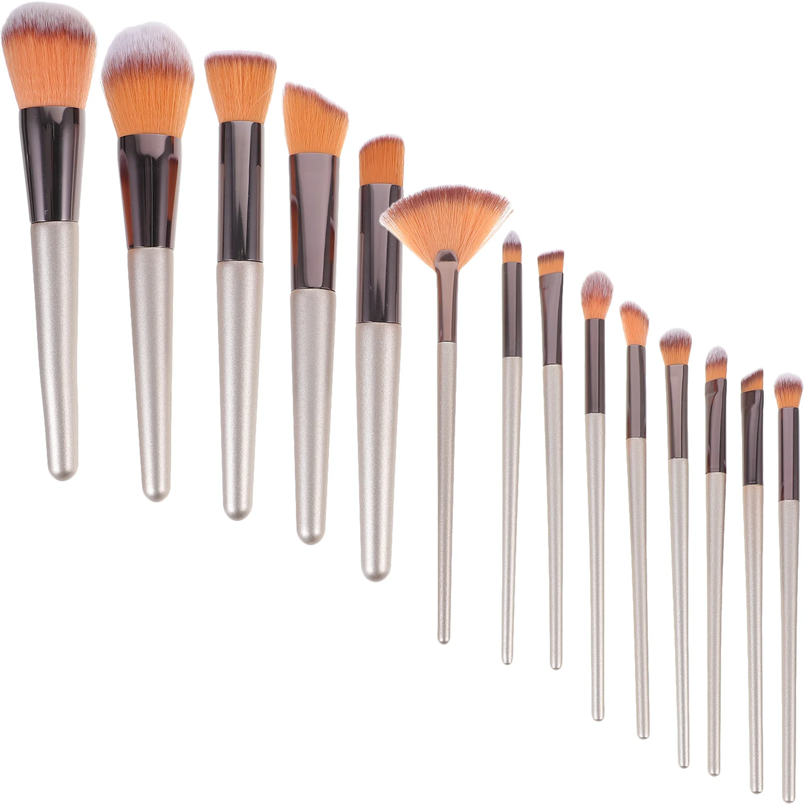 14Pcs Brush Set Makeup Brushes Nylon Head Plastic Handle Perfect for Daily Professional Makeup Beauty Tools Supplies