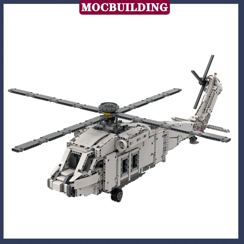 MOC Technologie Stadt Hubschrauber Modell Baustein Montage Flugzeug Boy Sammlung Serie Spielzeug Geschenke