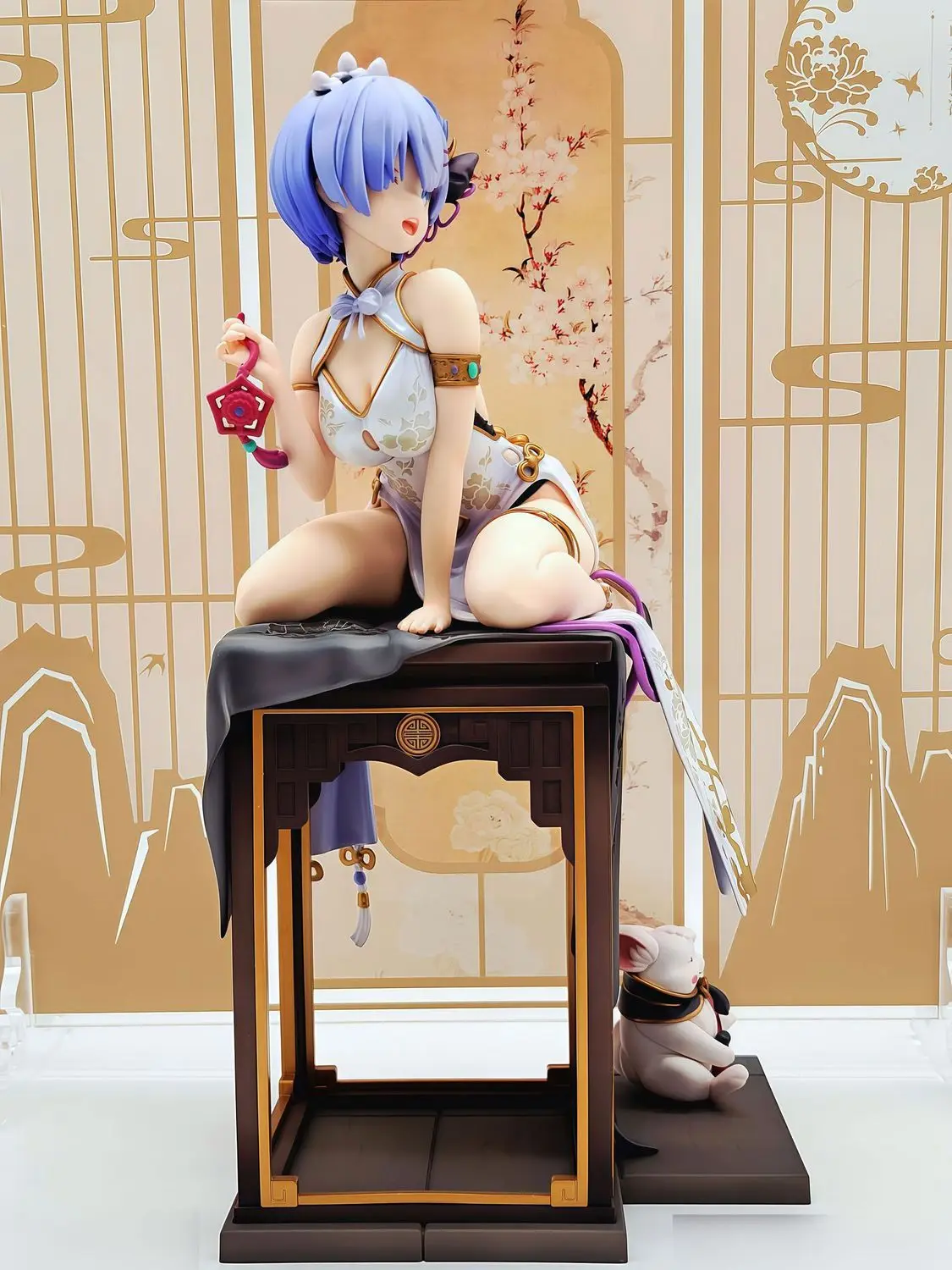 إعادة: الحياة في عالم مختلف من الصفر أنيمي الشكل إميليا وريم شيونغسام زي عمل أرقام مثير فتاة لعبة مجسمة هدية طفل